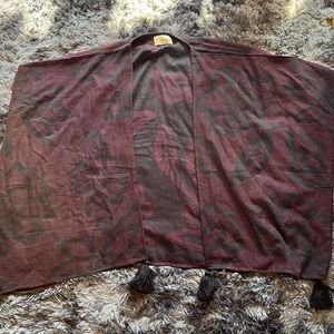 Cleobella savigny wine and black capelet